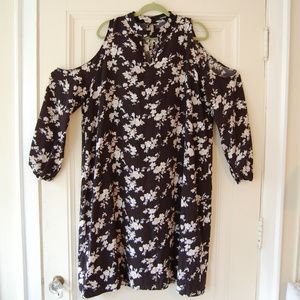 boohoo cold shoulder midi dress size 20